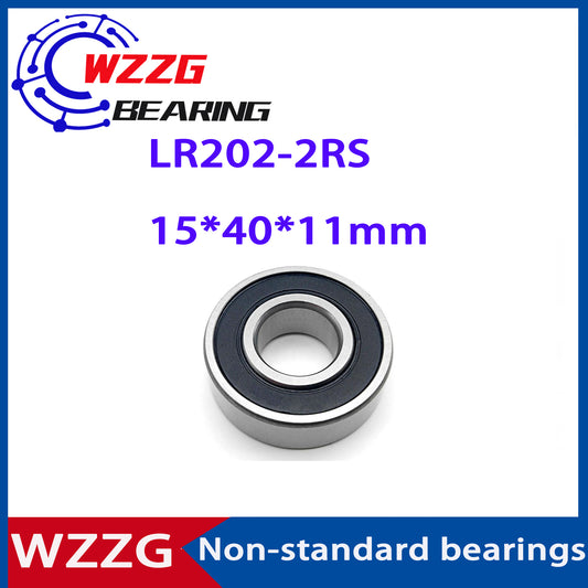WZZG 4PCS Non-standard special roller bearings 6202X1 LR202-2RS LR202NPPU 15*40*11mm