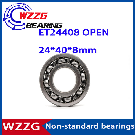 WZZG 6PCS Non-standard deep groove ball bearings ET24408 24*40*8mm inner 24 outer 40 high 8mm open