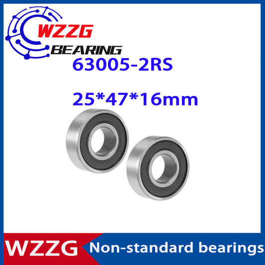 WZZG 63005-2RS Non-standard 254716 Ball Bearings 25*47*16 mm  ( 4 Pcs ) Bearing