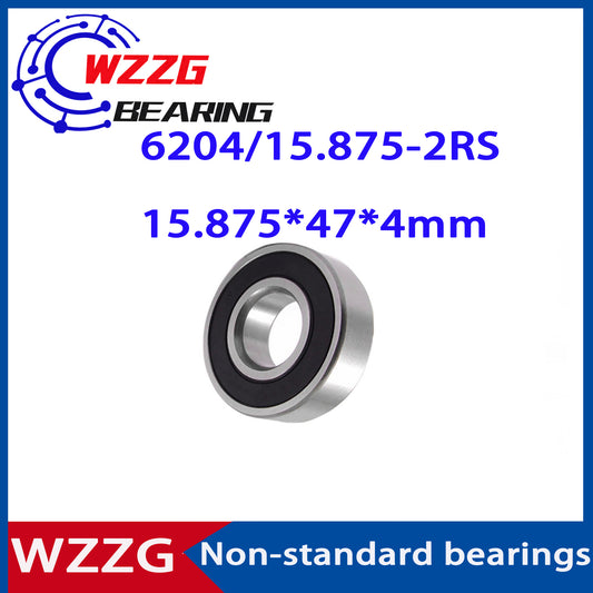 6204/15.875-2RS 4Pcs/lot Inch non-standard special bearings size 15.875*47*14mm