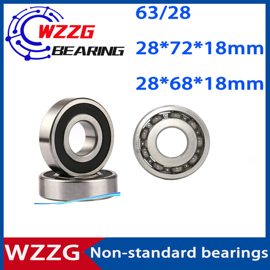 63/28-2RS  63/28 1PCS High quality Non-standard bearing 28*68*18 mm 28*72*18mm deep groove ball bearing