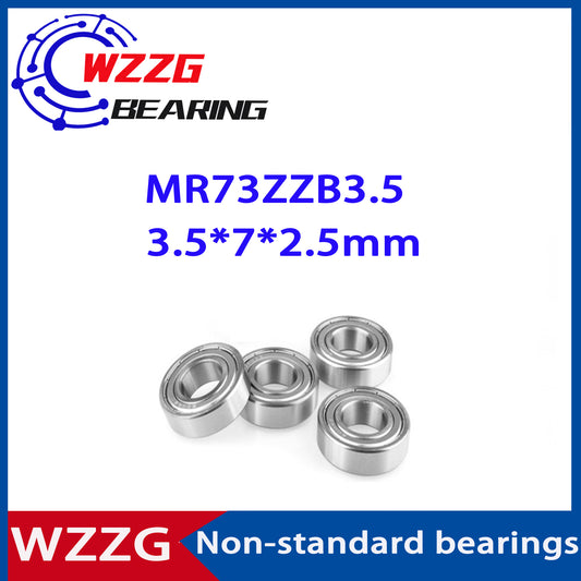 WZZG 20PCS MR73 Ball Bearings 3.5*7*2.5 mm 10PCS ABEC-1 Non Standard Deep Groove Bearings MR73 ZZ b-3.5