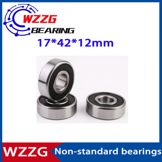 6203/42-2RS  10Pcs/lot High quality Non-standard bearings 17*42*12mm deep groove ball bearing
