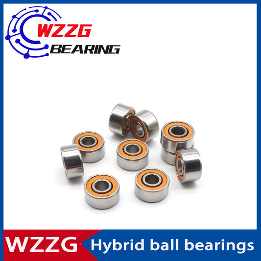WZZG 4PC/lot SMR693 stainless steel hybrid ceramic bearings water drop fishing gear fishing reel bearing 3*8*4mm