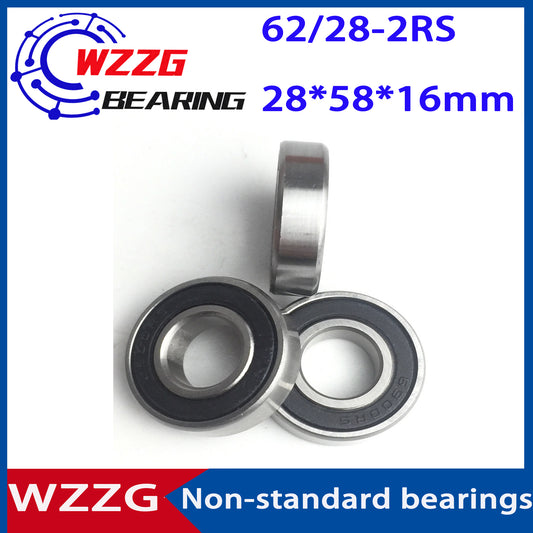4PCS/lot High quality Non-standard bearings 62/28 62/28-2RS 28*58*16 mm deep groove ball bearings