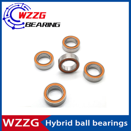 WZZG 4PC/lot SMR117 Stainless Steel Hybrid Ceramic Bearings 7x11x3mm