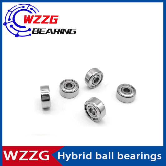 WZZG 4PC/lot SMR103 Stainless Steel Hybrid Ceramic Bearings 3x10x4mm