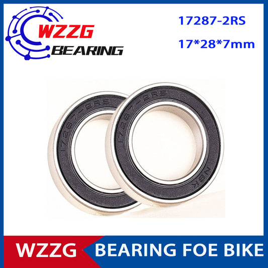 17287-2RS(10pcs/lot) Bearing 17*28*7 mm Bicycle Hub Front Rear Hubs Wheel 17 28 7 Ball Bearings