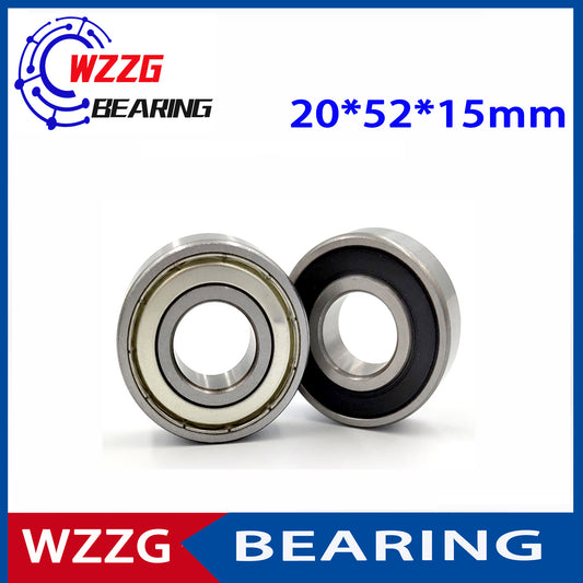 WZZG 4PCS/lot High Quality Bearing Steel Deep Groove Ball Bearing 6304ZZ 2RS Size 20*52*15mm