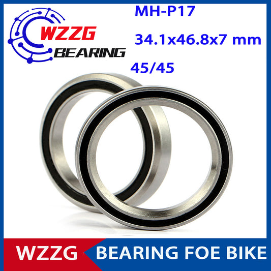 MH-P17 2PCS/lot Bicycle headset bearings 34.1*46.8*7 mm 45/45 2PCS/lot ACB Road MTB Angular Contact Bicycle Bearing K468 ACB468