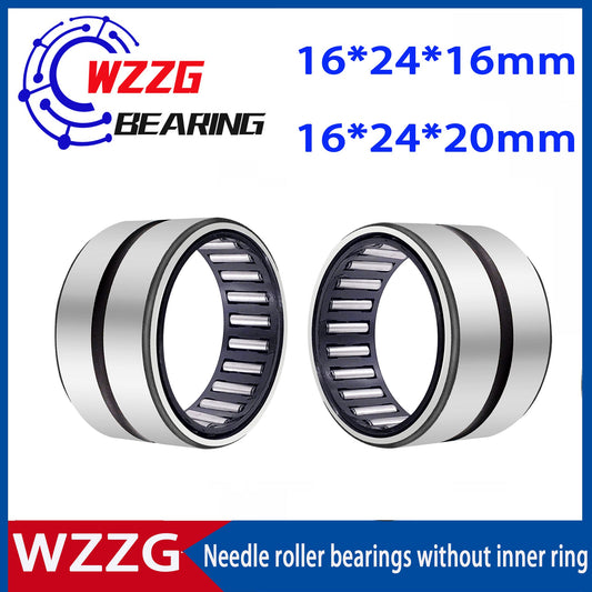 WZZG 10pcs needle roller bearings NK16/16 NK16/20 inner diameter 16mm outer diameter 16 20 mm