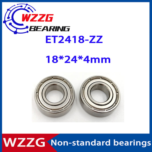 WZZG 4PCS Differential special bearings non-standard DDA2418 MR18244ZZ ET2418ZZ 18*24*4mm