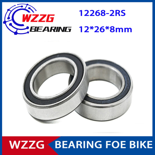10PCS/lot 6000/12-2RS bicycle wheel bearing repair parts MR12268 12268-2RS 6000/12-2RS 12*26*8 mm