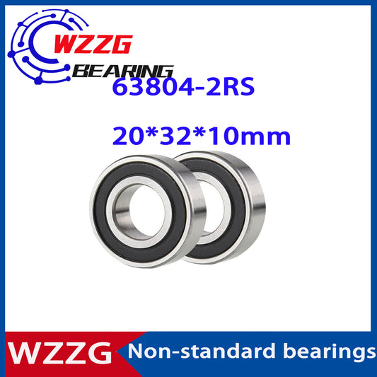 WZZG 5PCS precision bearing non-standard widening bearings 6804W10 63804-2RS 20*32*10mm