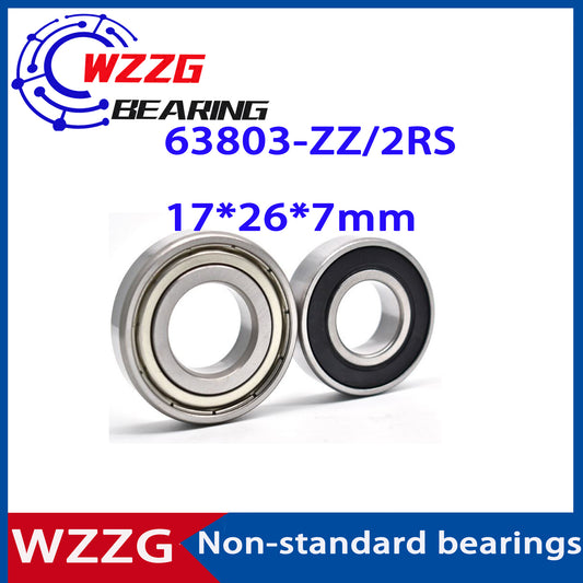 WZZG 10PCS 6803W7 Non-standard widening bearings 17267 63803ZZ 63803-2RS 17*26*7mm