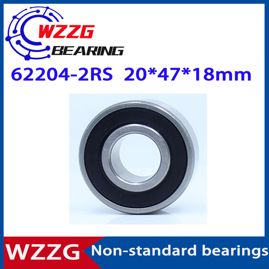 WZZG 62204-2RS Non-standard 204718 Ball Bearings 20*47*18 mm ( 4 Pcs/lot ) Bearing