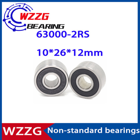 WZZG 63000 ZZ 2RS Non-standard 102612 Ball Bearings 10*26*12 mm  ( 5 Pcs ) Bearing