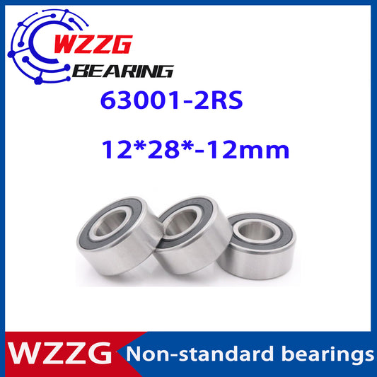 WZZG 63001-2RS Non-standard 122812 Ball Bearings 12*28*12 mm  (10 Pcs ) Bearing