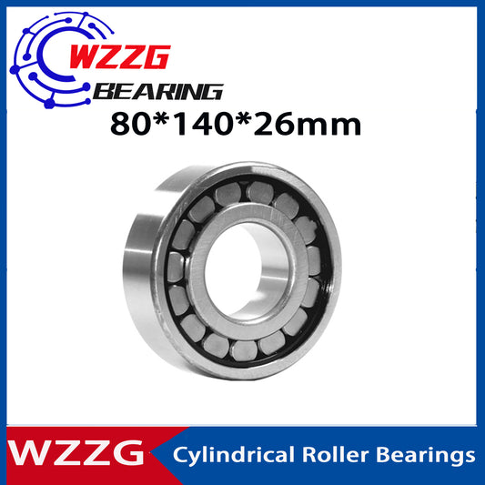 WZZG 1PCS High quality cylindrical roller bearings N216J  NJ  NU216J NCF216V NJ216V  80*140*26mm