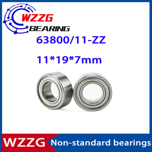 WZZG Non-standard bearings 63800/11 ZZ  (10PCS)  6800W7-11 size 11*19*7mm