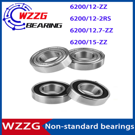 20Pcs/lot 6200 High quality non-standard ball bearing 6200/12- ZZ 2RS 6200/12.7 6200/15-ZZ inner diameter 12 12.7 15mm