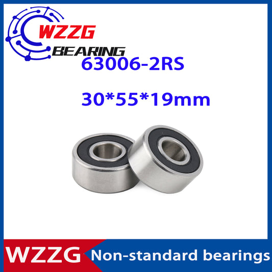 WZZG 63006-2RS Non-standard Ball Bearings 30*55*19 mm (4 Pcs ) 305519 Bearings