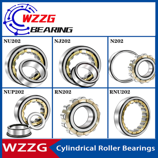 WZZG 4PCS/lot High quality cylindrical roller bearings N202 NJ202 NU NUP202 RN RNU202EM NF202EM 15*35*11mm