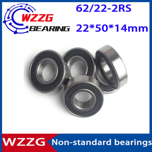 4pcs/lot High quality Non-standard bearings 62/22 62/22-2RS 22*50*14 mm deep groove ball bearings