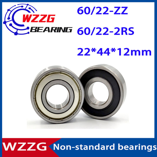 High quality Non-standard bearings 60/22ZZ 60/22-2RS  10pcs/lot 22*44*12 mm ball bearings