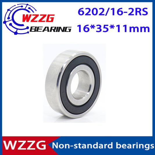 10Pcs/lot High quality Non-standard bearing 6202/16-2RS 16*35*11 mm deep groove ball bearings