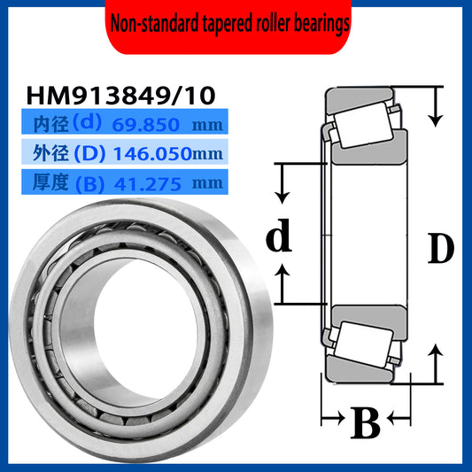 WZZG  H913849/10(1 PC) 100% Brand New High Quality Inch Tapered Roller Bearings 69.850*146.050*41.275 mm Mechanical Bearings