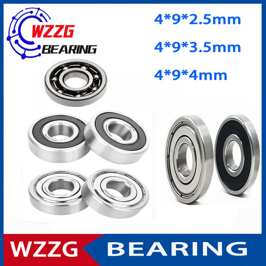 WZZG 20PCS Miniature Ball Bearings 684 Open 684ZZ 2RS Double Shroud Seal Stainless Steel 4*9*4mm 4*9*2.5mm 4*9*3.5mm Bearings