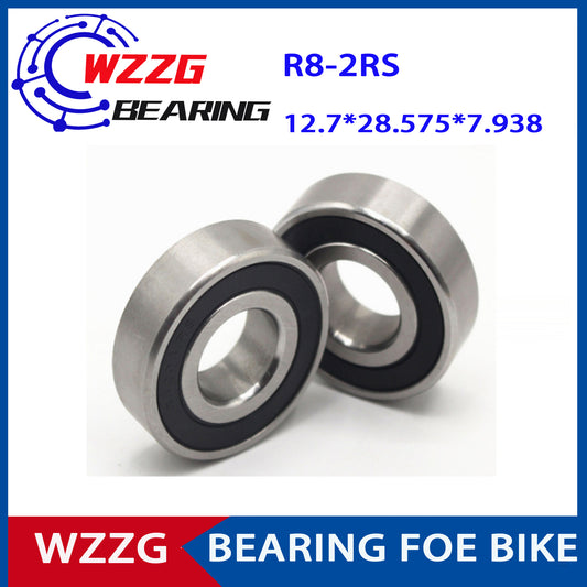 R8ZZ  2RS 20PCS Inch non-standard deep groove ball bicycle bearings size 12.7*28.575*7.938mm