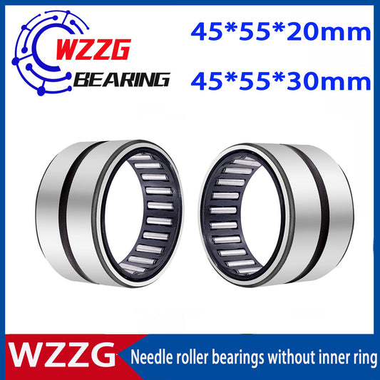 WZZG 2pcs needle roller bearings NK45/20 NK45/30 45*55*20mm 45*55*30mm