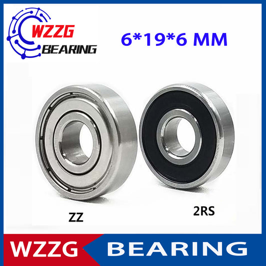 WZZG 20PCS Double Shroud Miniature Stainless Steel Bearing 626 S626ZZ 2RS