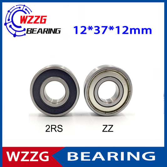 WZZG 10PCS/lot High Quality Bearing Steel Deep Groove Ball Bearing 6301ZZ 2RS Size 12*37*12mm