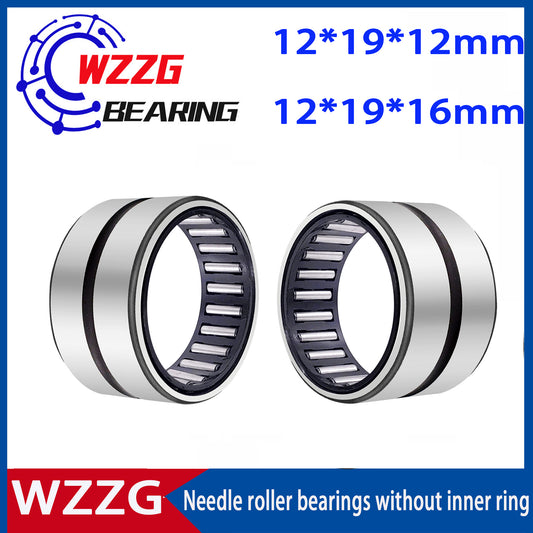 WZZG 10pcs needle roller bearings NK12/12 NK12/16 inner diameter 12mm outer diameter 12 16 mm