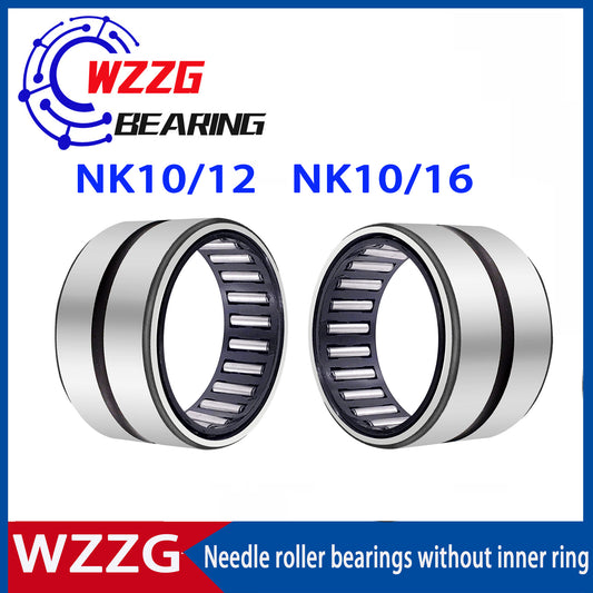 WZZG 10pcs needle roller bearings NK10/12 NK10/16 inner diameter 10mm outer diameter 12 16mm