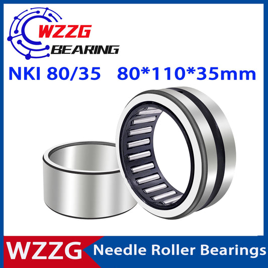 WZZG NKI 80/25 NKI 80/35 ( 1 PC ) bearing 80*110*25 80*110*35 MM solid ring needle roller bearing with inner ring