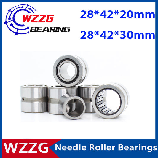 WZZG NKI 28/20 NKI 28/30 bearing 28*42*20 28*42*30mm ( 2 PCS/lot ) solid ring needle roller bearing with inner ring