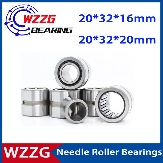 WZZG NKI 20/16 NKI 20/20 bearing 20*32*16 20*32*20mm ( 6 PCS/lot ) solid ring needle roller bearing with inner ring
