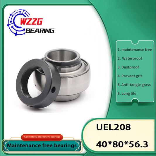 WZZG 1pcs maintenance-free outer spherical bearing HC/UEL 208 special bearing for agricultural machinery
