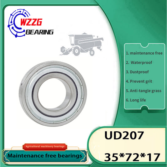 WZZG 1pcs Maintenance-free outer spherical bearing UD207 special bearing for agricultural machinery