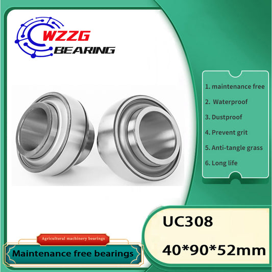 WZZG 1pcs Maintenance-free outer spherical bearing UC 308 special bearing for agricultural machinery