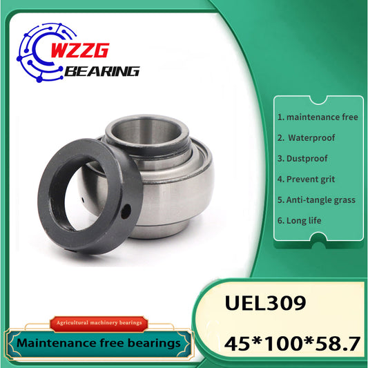 WZZG 1pcs Maintenance-free outer spherical bearing HC/UEL 309 special bearing for agricultural machinery