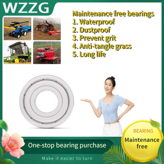 WZZG Maintenance-free bearing 6004ZZ size 20*42*12mm ( 4PC/lot ) waterproof dust-proof anti-winding harvester bearing