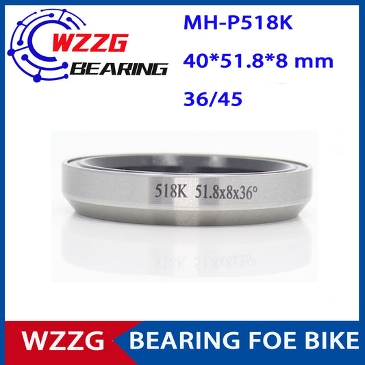 ACB518K Bearing 40*51.8*8mm 36/45 Degree 1-1/2 Inch (2 Piece/lot) Bike Headphone Repair Parts Ball Bearing MH-P518K