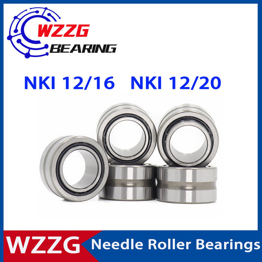 WZZG NKI 12/16 NKI 12/20 bearing 12*24*16 12*24*20mm ( 6PCS/lot ) solid ring needle roller bearing with inner ring