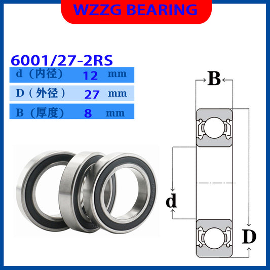 10Pcs/lot Bicycle special non-standard bearing MR12278 ZZ 12278 6001 27-2RS 12*27*8mm