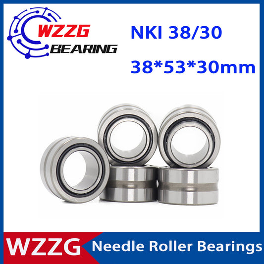 WZZG NKI 38/20 NKI 38/30( 2 PCS/lot ) bearings 38*53*20 38*53*30 mm solid ring needle roller bearing with inner ring